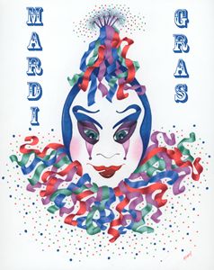 Mardi Gras Clown