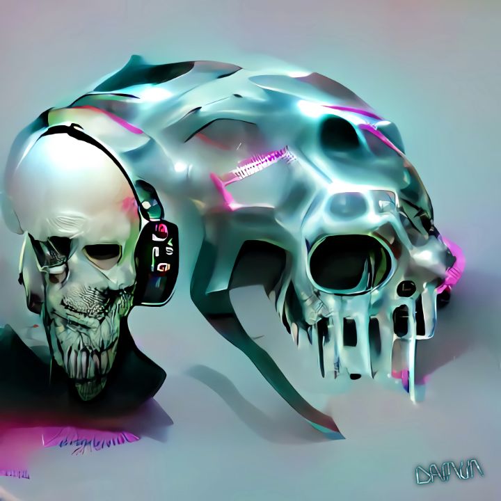 Cyberpunk Skull 0.02 - DREAMS|of|DAMUN