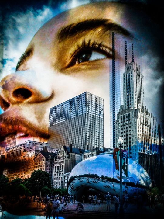 "Chicago Dreaming 3" Andre McKee Digital Art, People & Figures