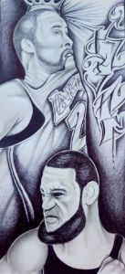 Lebron James (Miami) - NBA Players - Drawings & Illustration, People &  Figures, Sports Figures, Basketball - ArtPal