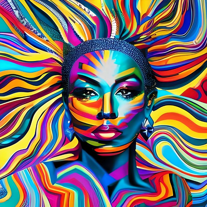 Rainbow Goddess - Artistic Inspiration Studios - Paintings & Prints ...