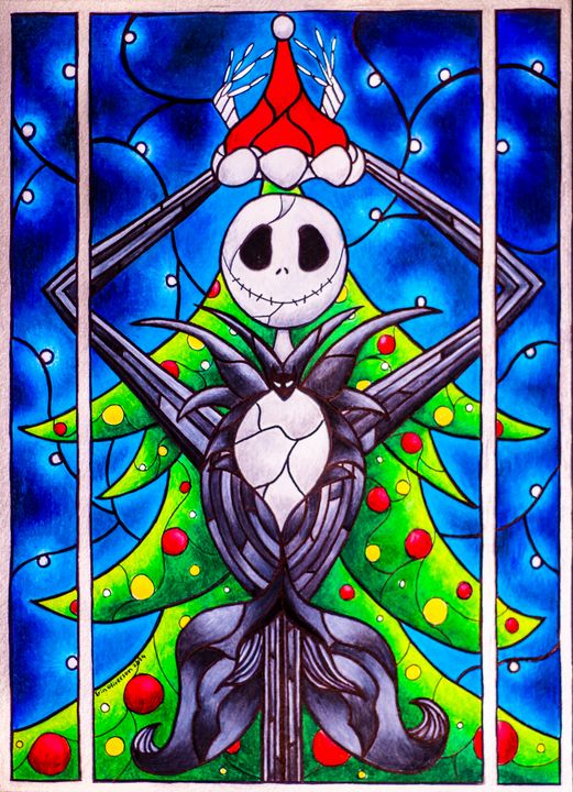 Human Jack Skellington I did a couple of years back : r/drawing