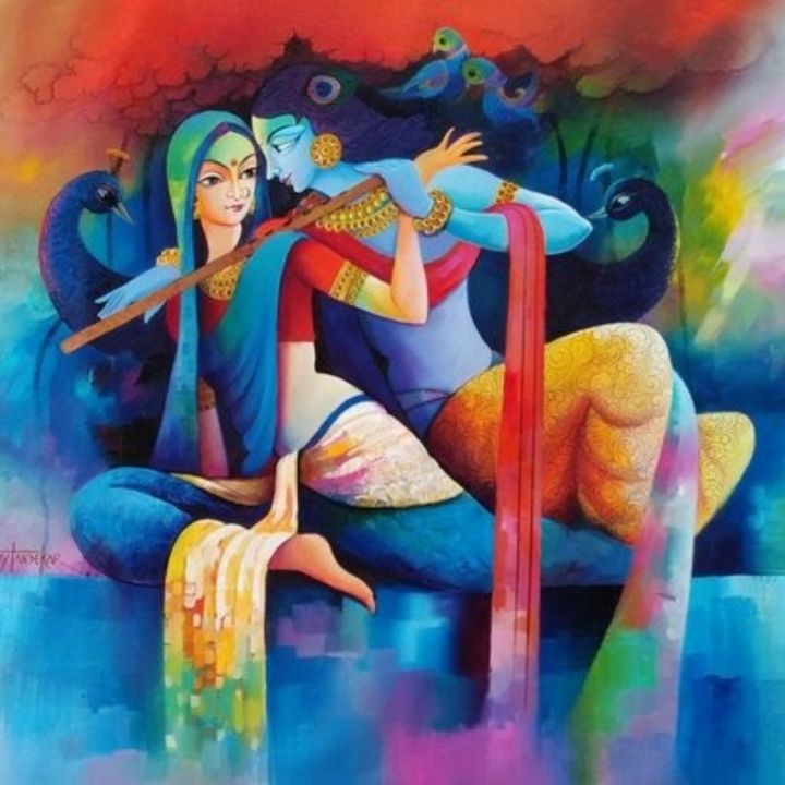 Radha Krishna - PaintingTainting