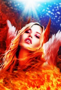 Phoenix girl on fire.