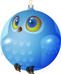 Christmas ball with an owl.