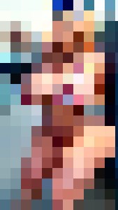 Beautiful slut in a bikini on the st - German S - Digital Art & AI