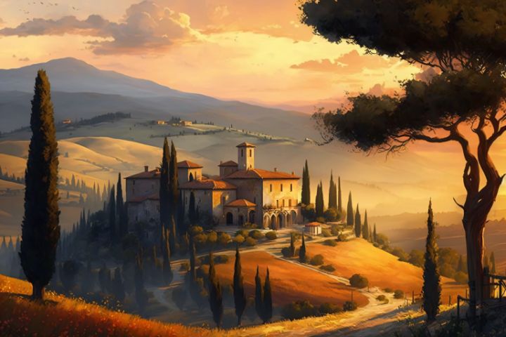 Toscana Landscape - Stefan Gehlen - Digital Art, Landscapes & Nature ...