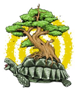 Jade turtle and the tree of life