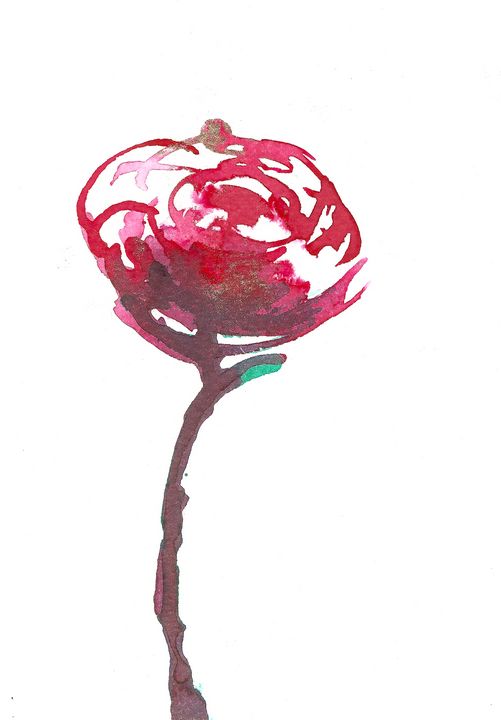 Rose - ink - J V G - Art