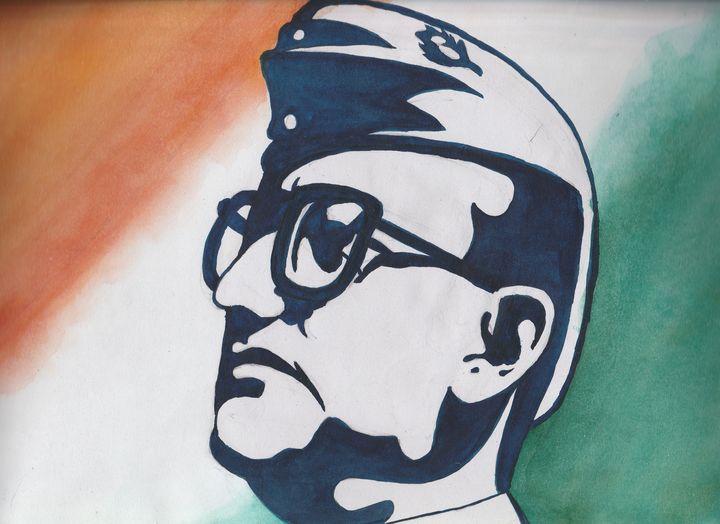 Image of Sketch Of Freedom Fighter Netaji Subhas Chandra Bose Outline  Editable Illustration-WK936455-Picxy