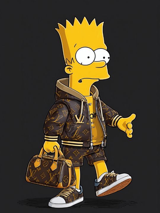 Bart Simpson Supreme x Louis Vuitton - New0Art - Digital Art & AI