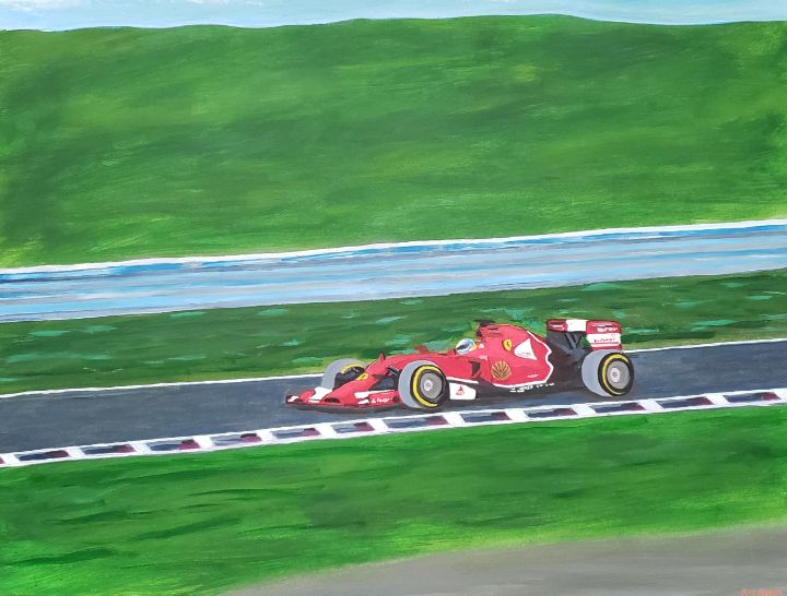 Formula Racing - Ronald Ables Art