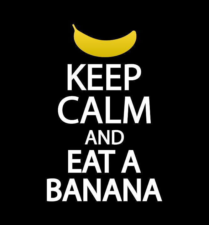 Keep calm and eat a banana - Creative Photography