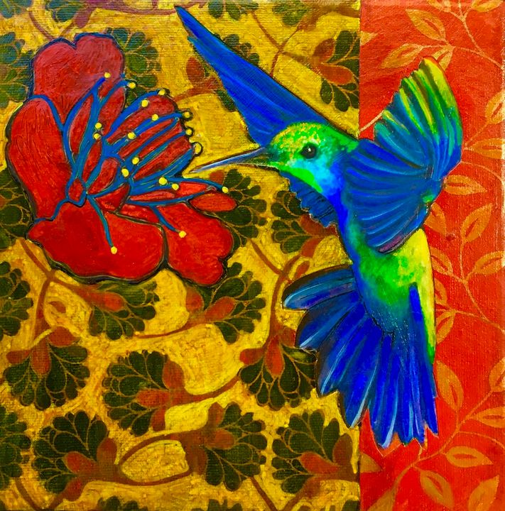Joyful Lift - JoArt&Design - Paintings & Prints, Animals, Birds, & Fish,  Birds, Hummingbirds - ArtPal
