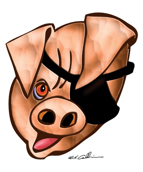 pig eyes clipart