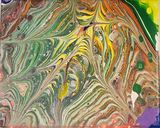 Original Abstract acrylic pour
