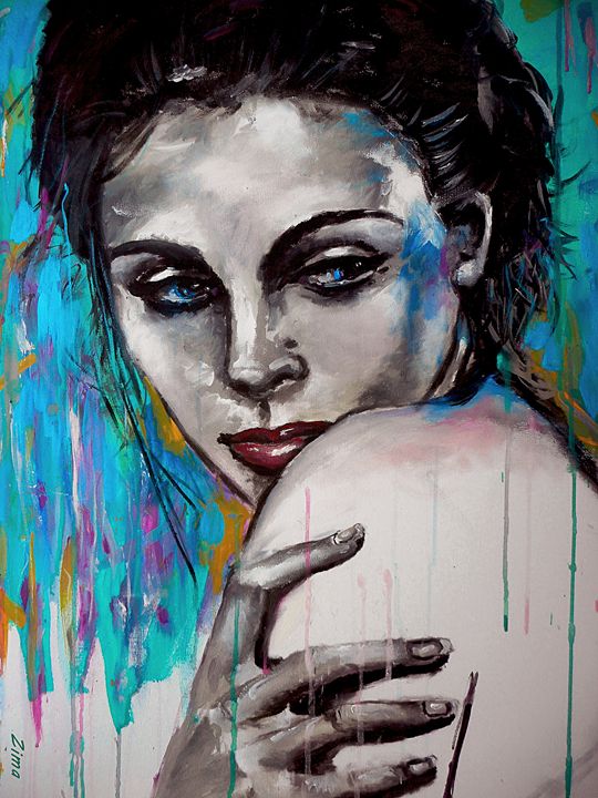 Cold Shoulder Zima Paintings & Prints, Abstract, Figurative ArtPal