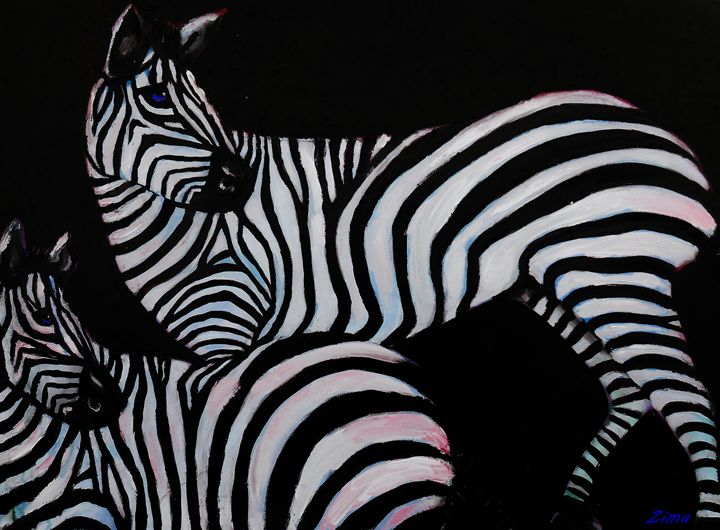 Zima Artist Where is He - Zima - Paintings & Prints, Animals, Birds, & Fish, Zebras ...