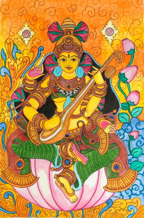Goddess Sarawathi - Anagha Kannan
