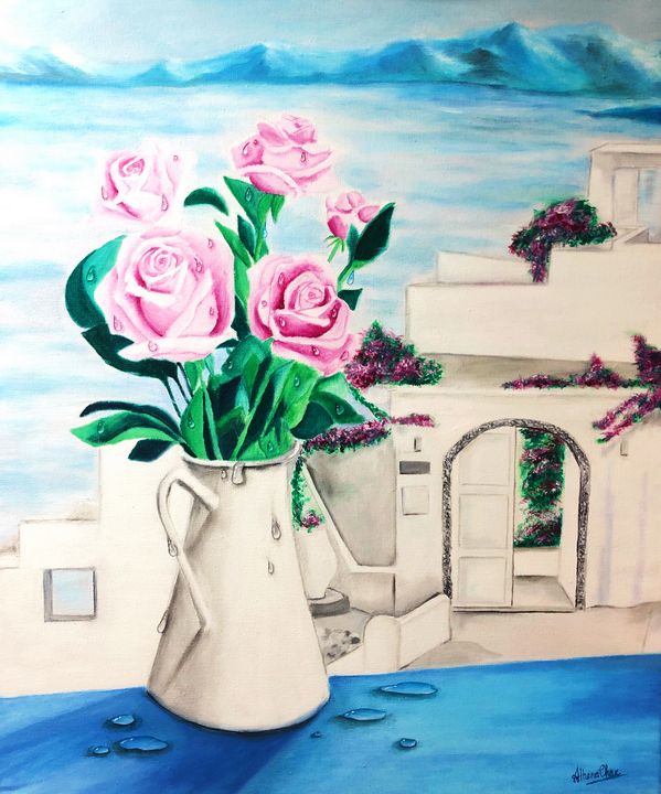 Roses in the Med - Athenachan_art