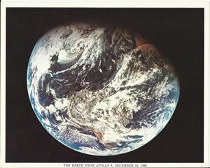 Earth from Apollo 8, December 1968