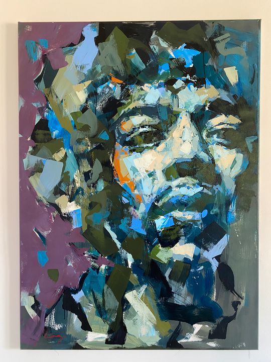 Jimi Hendrix - Black Pop Art Gallery