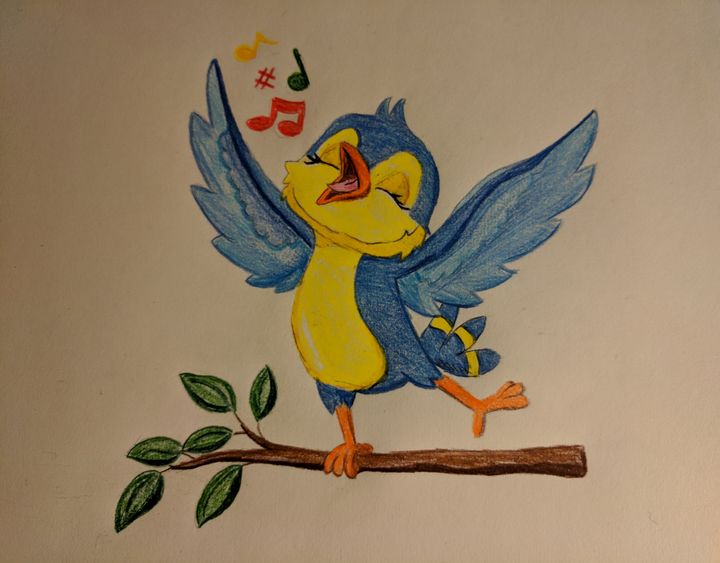 Song bird - Karen Smith - Drawings & Illustration, Animals, Birds, & Fish,  Birds, Other Birds - ArtPal