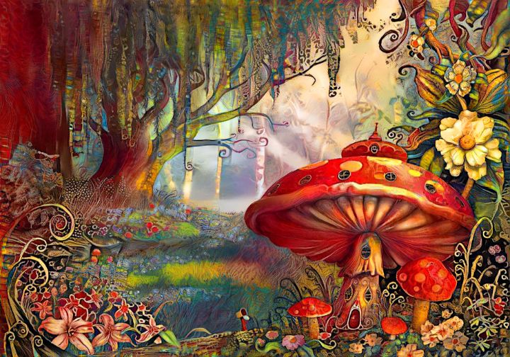 Magical Mushroom Forest - Ate My Crayons