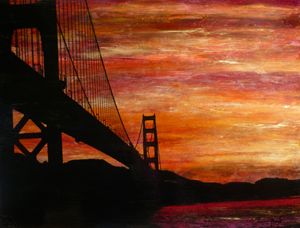 Sunset Beneath the Bridge