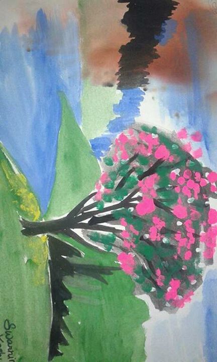 Simple Painting - Swara Arts - Paintings & Prints, Flowers, Plants