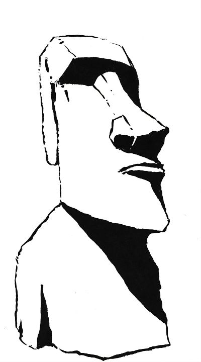 Moai 1 - S.G art gallery - Drawings & Illustration, Buildings