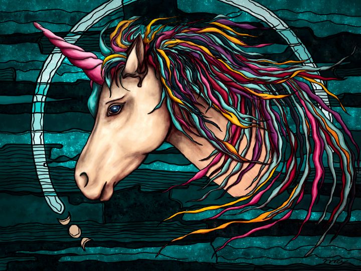 Mystical rainbow unicorn - Nadia Chevrel