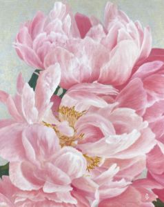 Floral oil painting "Royal peonies" - IGraudinaArt