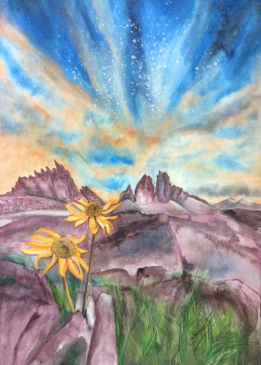 Reaching For The Stars Sumes Art Paintings Prints Landscapes Nature Mountains Artpal