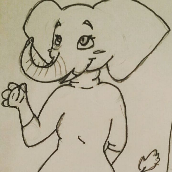 Friendly Ellie - Open Commissions! - Drawings of People as Their Favourite  Animal - Drawings & Illustration, Animals, Birds, & Fish, Elephants - ArtPal