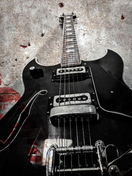 Epiphone with Brick - Alchemy Photography