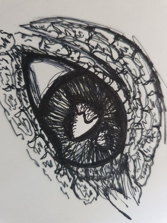 Alligator Eye Sketch - Chloe