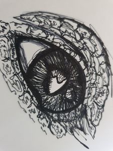 Alligator Eye Sketch