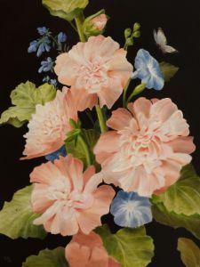 Hollyhocks
