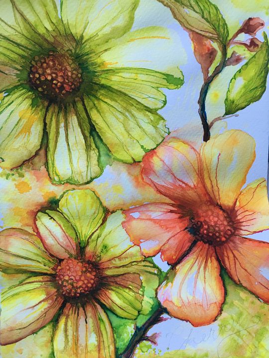 Floral collage - EMPOWER ART - Paintings & Prints, Flowers, Plants, &  Trees, Flowers, Other Flowers - ArtPal