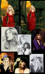 Stevie Nicks Art Collage