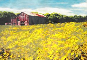 Yellow Spring Fields Maryland - G. Linsenmayer Fine Art