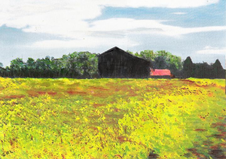 Maryland Spring Farm and Field - G. Linsenmayer Fine Art