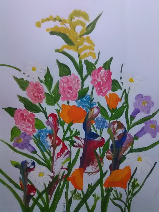 Lots Of Flowers Art Paintings Prints Plants Art Paintings Prints Flowers
