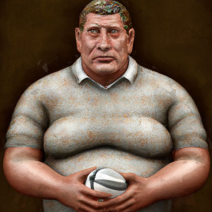 Rugby Prop Painting - Paintings - Paintings & Prints, Sports & Hobbies ...