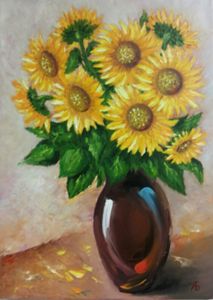 Summer romantic flowers. Sunflowers