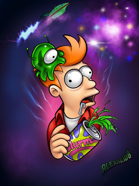 Fry and the Brainslug - Alex Reid Art - Digital Art, Entertainment ...