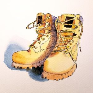 Work Boots - Art by Heather Wallace-Campbell