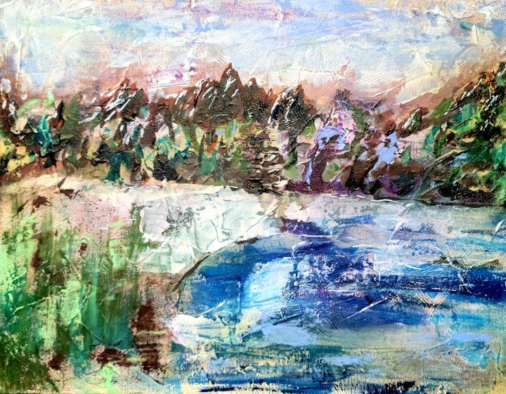 Mountain Abstract - Art by Heather Wallace-Campbell