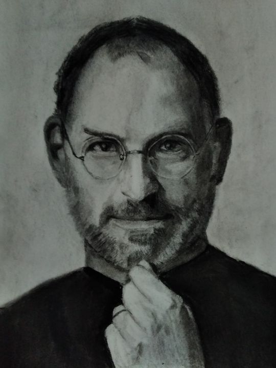 Probably one of my best portraits ever The one and only Steve Jobs  or  as someone else might call him Steve Apple  rdrawing